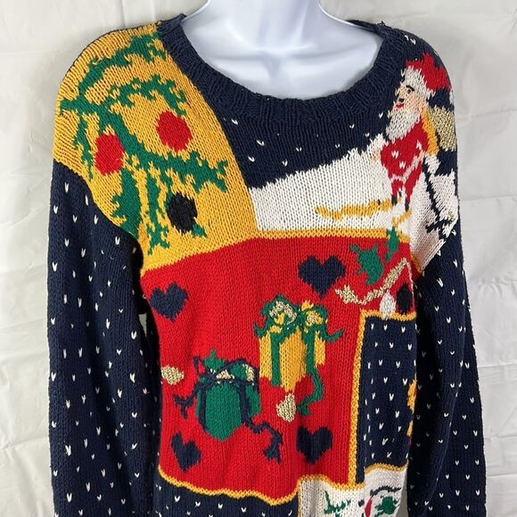 Vintage Studio ladies Christmas pullover sweater size Medium - Picture 3 of 7